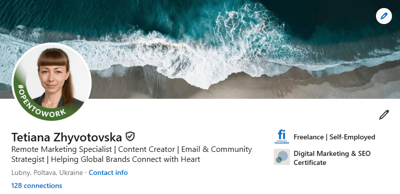 Verified LinkedIn Profile 2